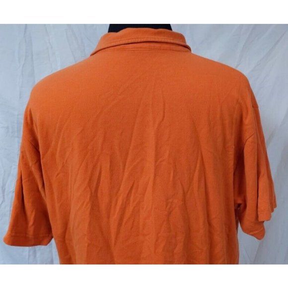 Vtg Tommy Jeans Hilfiger Denim XXL Orange Short Sleeve Embroidered Polo Shirt - Picture 6 of 10